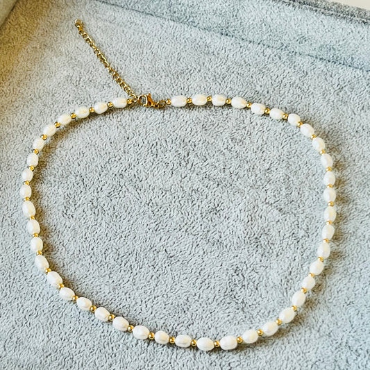 Chain pearl whit balines