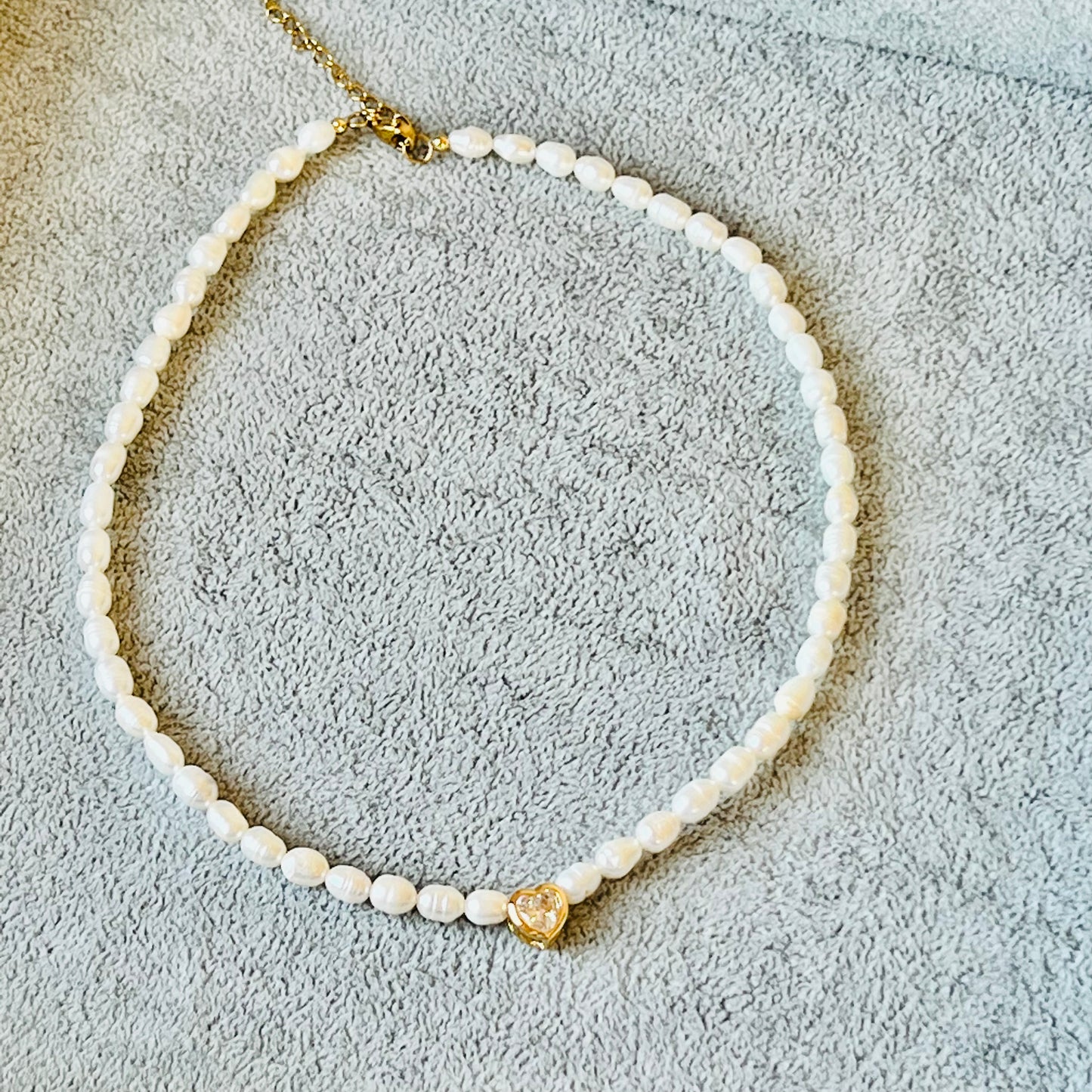 Pearl chain whit heart