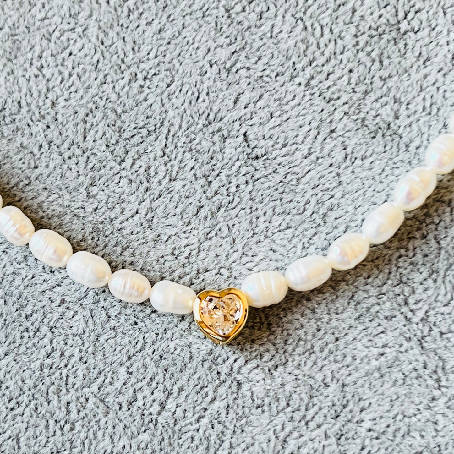 Pearl chain whit heart