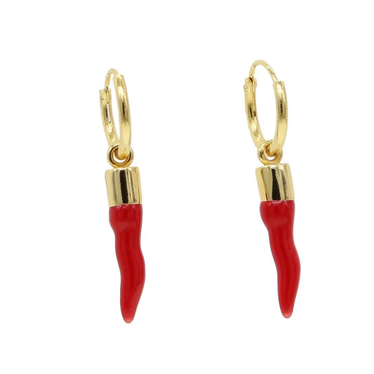 Chili pepper dangle drop earring